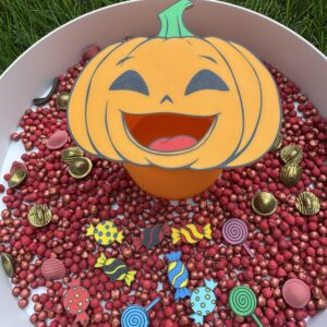 Krmící set Halloweenská dýně
