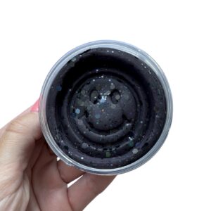 Modelína černá modelína se třpytky, 110g