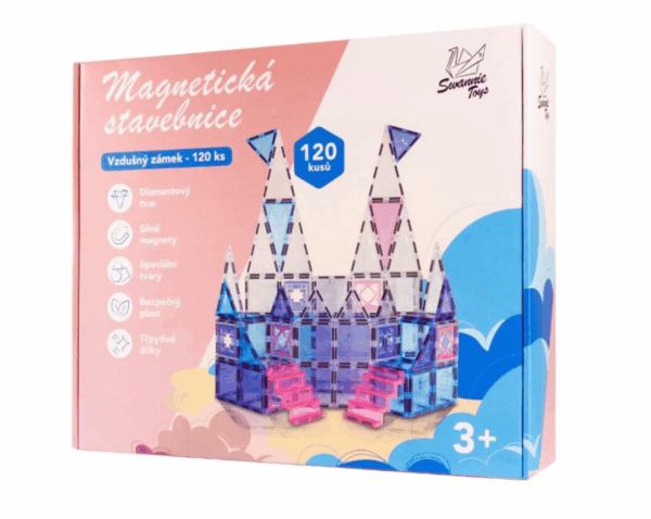 Magnetická stavebnice Vzdušný zámek, 120ks - Obrázek 7