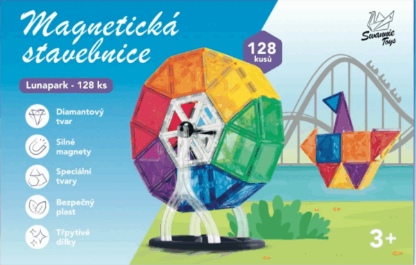 Magnetická stavebnice Lunapark, 128ks - Obrázek 8