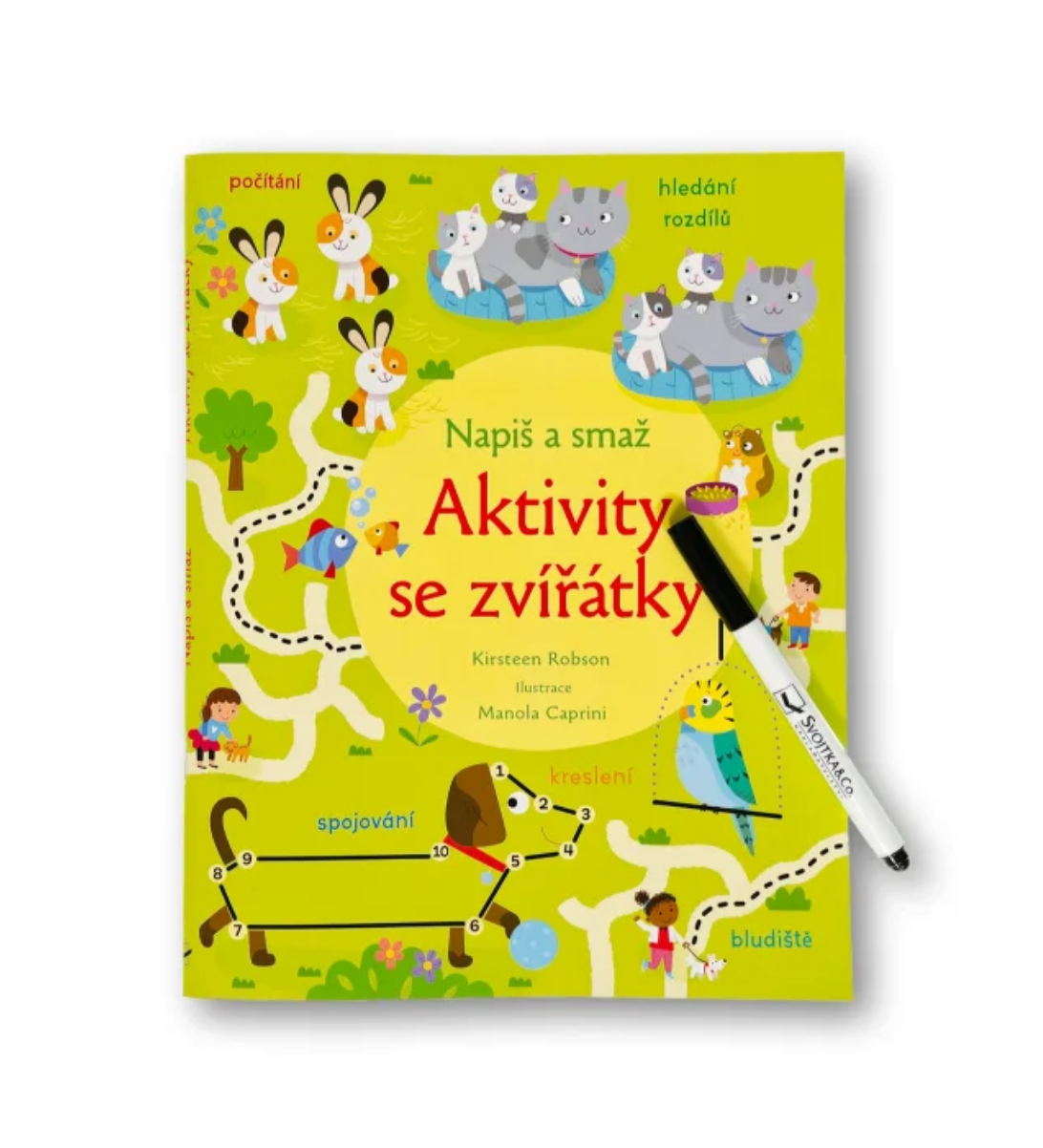 Napiš a smaž - Aktivity se zvířátky