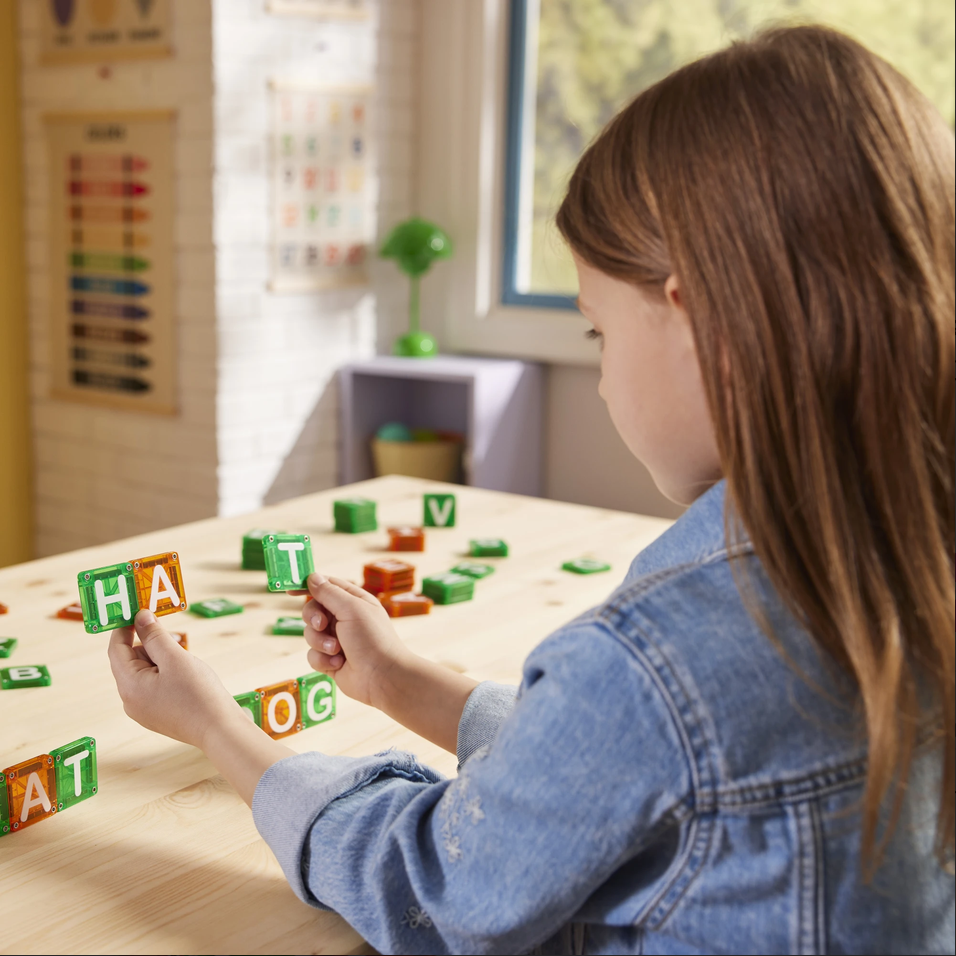 Magna-tiles magnetická stavebnice microMAGS LEARN Letters 56 dílků - Obrázek 5