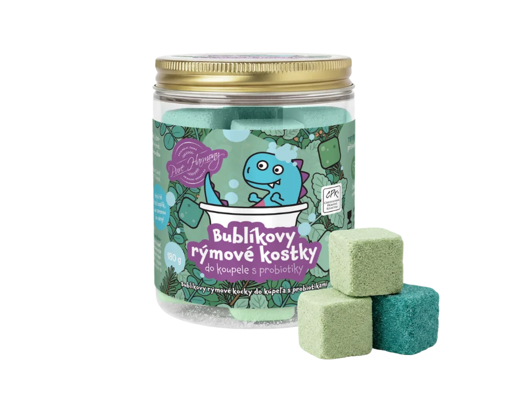 Bublíkovy rýmové kostky do koupele s probiotiky, 180 g