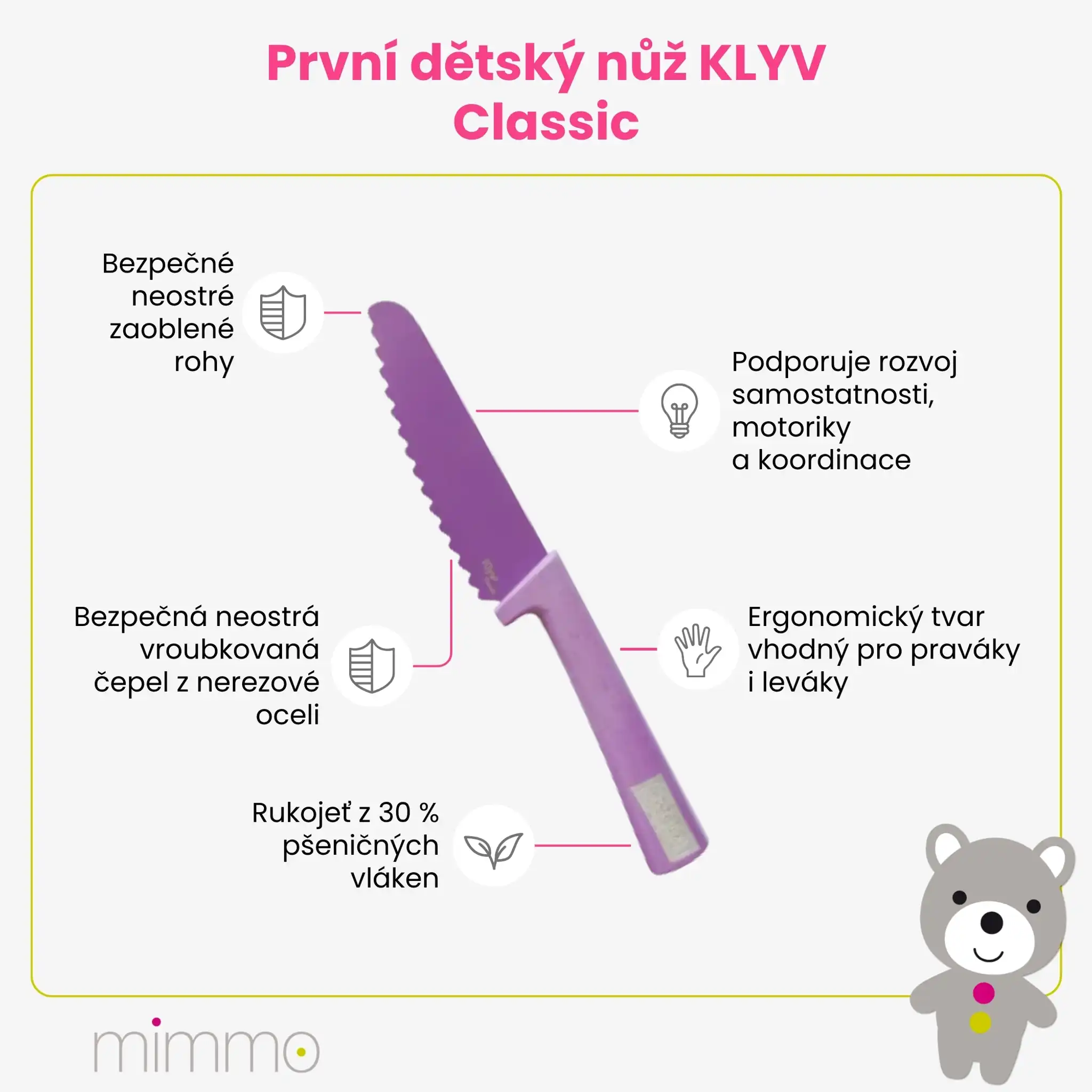 Dětský nůž KLYF Classic - Kaffir Lime - Obrázek 7
