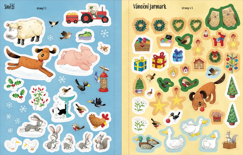 Ema a Kuba - Vánoce - Samolepková knížka - Obrázek 2