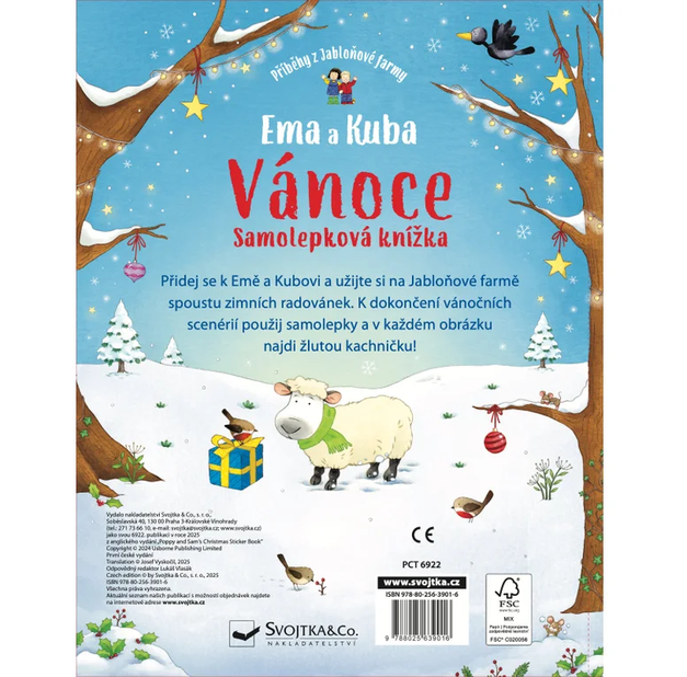 Ema a Kuba - Vánoce - Samolepková knížka - Obrázek 6